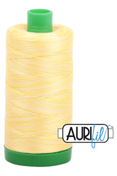 Aurifil Mako 40wt 2-ply Cotton 1000 m 1094 yd. spool - 3910 Lemon Ice